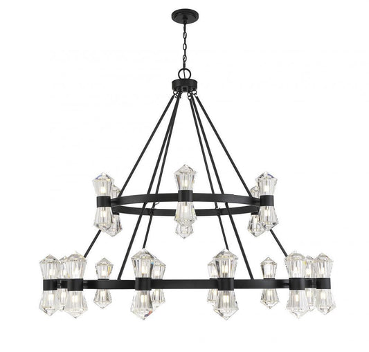 Savoy House Dryden 36-Light Chandelier Matte Black