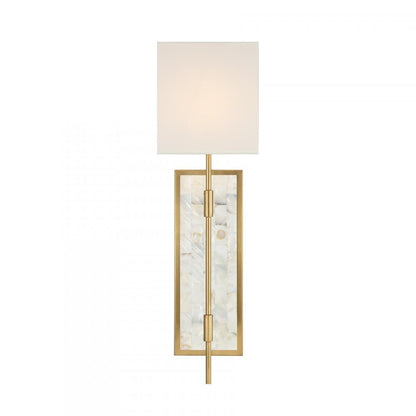 Savoy House Eastover 1-Light Wall Sconce Warm Brass