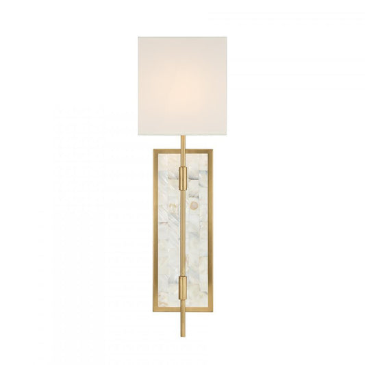 Savoy House Eastover 1-Light Wall Sconce Warm Brass