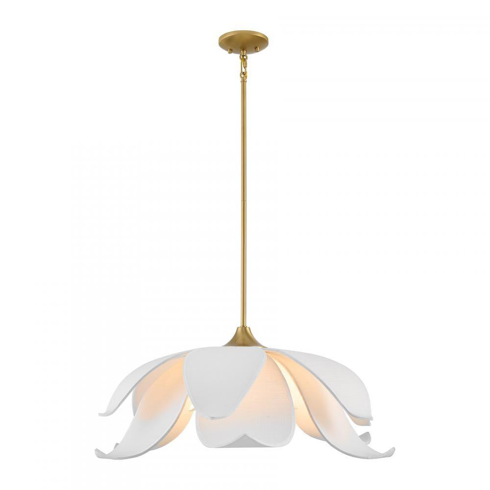 Savoy House Elsie 6-Light Pendant Warm Brass