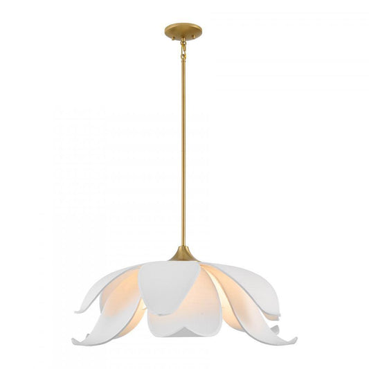 Savoy House Elsie 6-Light Pendant Warm Brass