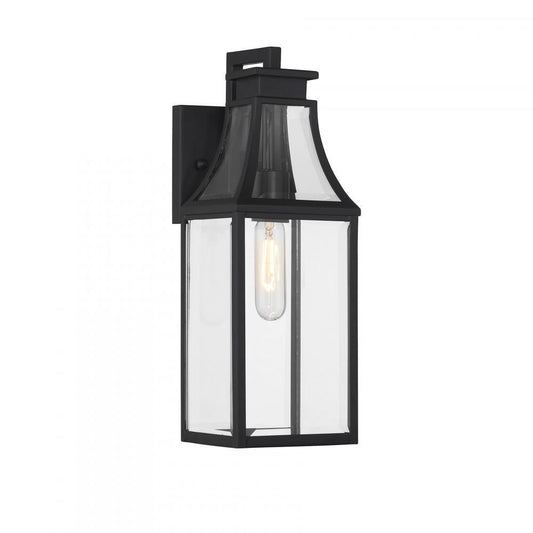 Savoy House Emery 1-Light Outdoor Wall Lantern Matte Black