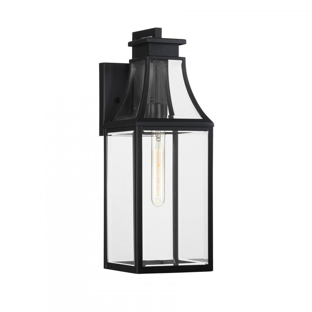 Savoy House Emery 1-Light Outdoor Wall Lantern Matte Black