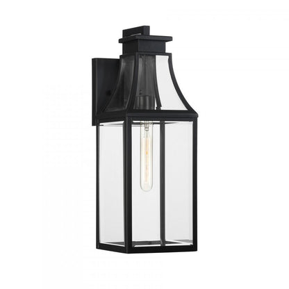 Savoy House Emery 1-Light Outdoor Wall Lantern Matte Black