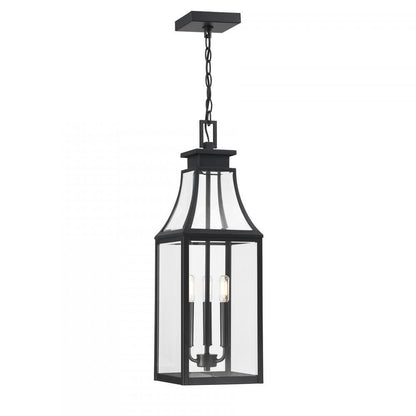Savoy House Emery 3-Light Outdoor Hanging Lantern Matte Black