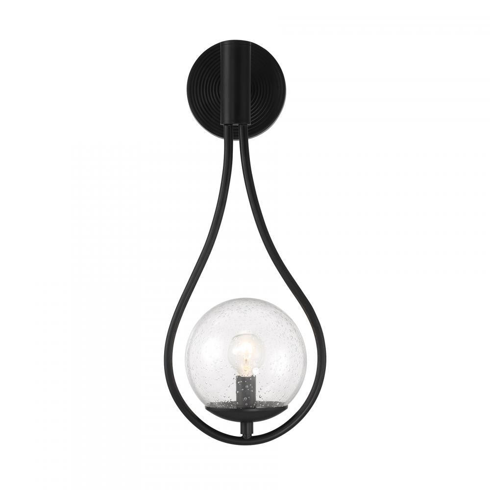 Savoy House Encino 1-Light Wall Sconce in Matte Black, Savoy House 9-7193-1-89 ALYKG