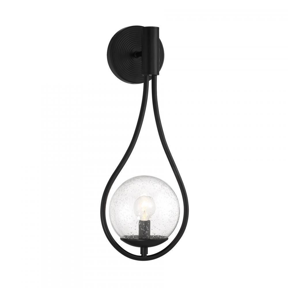 Savoy House Encino 1-Light Wall Sconce in Matte Black, Savoy House 9-7193-1-89 ALYKG