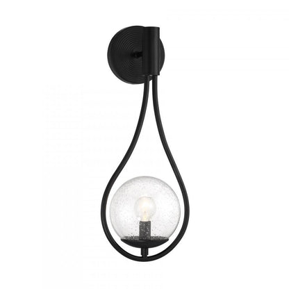 Savoy House Encino 1-Light Wall Sconce in Matte Black, Savoy House 9-7193-1-89 ALYKG