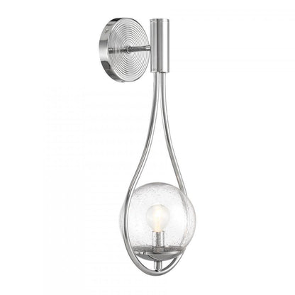 Savoy House Encino 1-Light Wall Sconce Polished Chrome