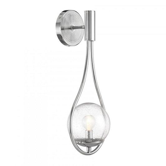 Savoy House Encino 1-Light Wall Sconce Polished Chrome