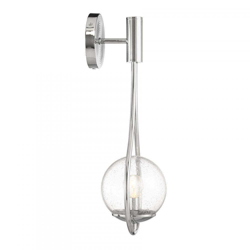 Savoy House Encino 1-Light Wall Sconce in Polished Chrome, Savoy House 9-7193-1-11 ALYKE