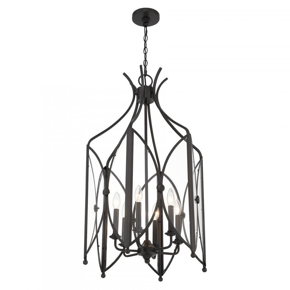 Savoy House Enclave 6-Light Pendant in Black Tourmaline, Savoy House 3-6802-6-188 ALXJV