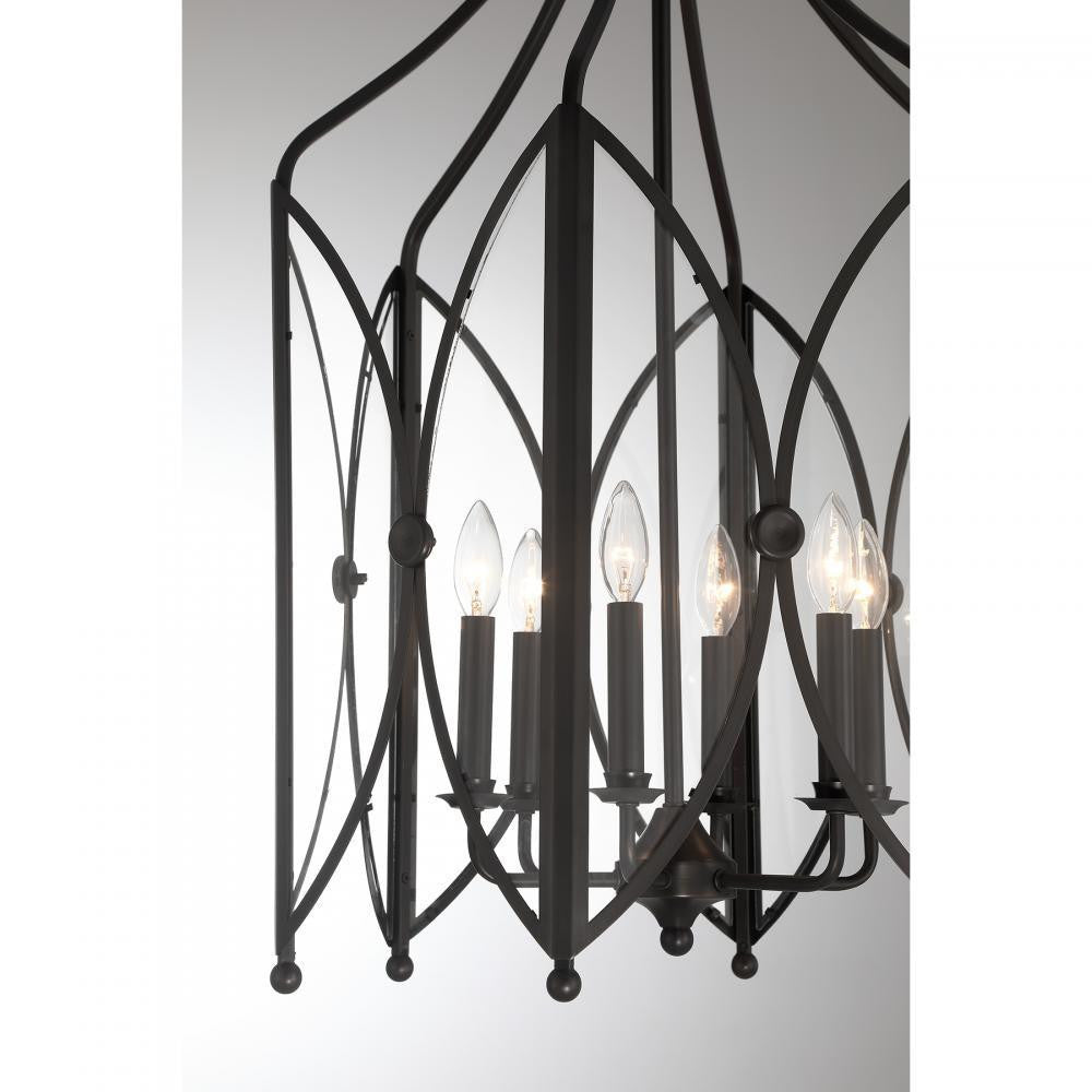 Savoy House Enclave 6-Light Pendant in Black Tourmaline, Savoy House 3-6802-6-188 ALXJV