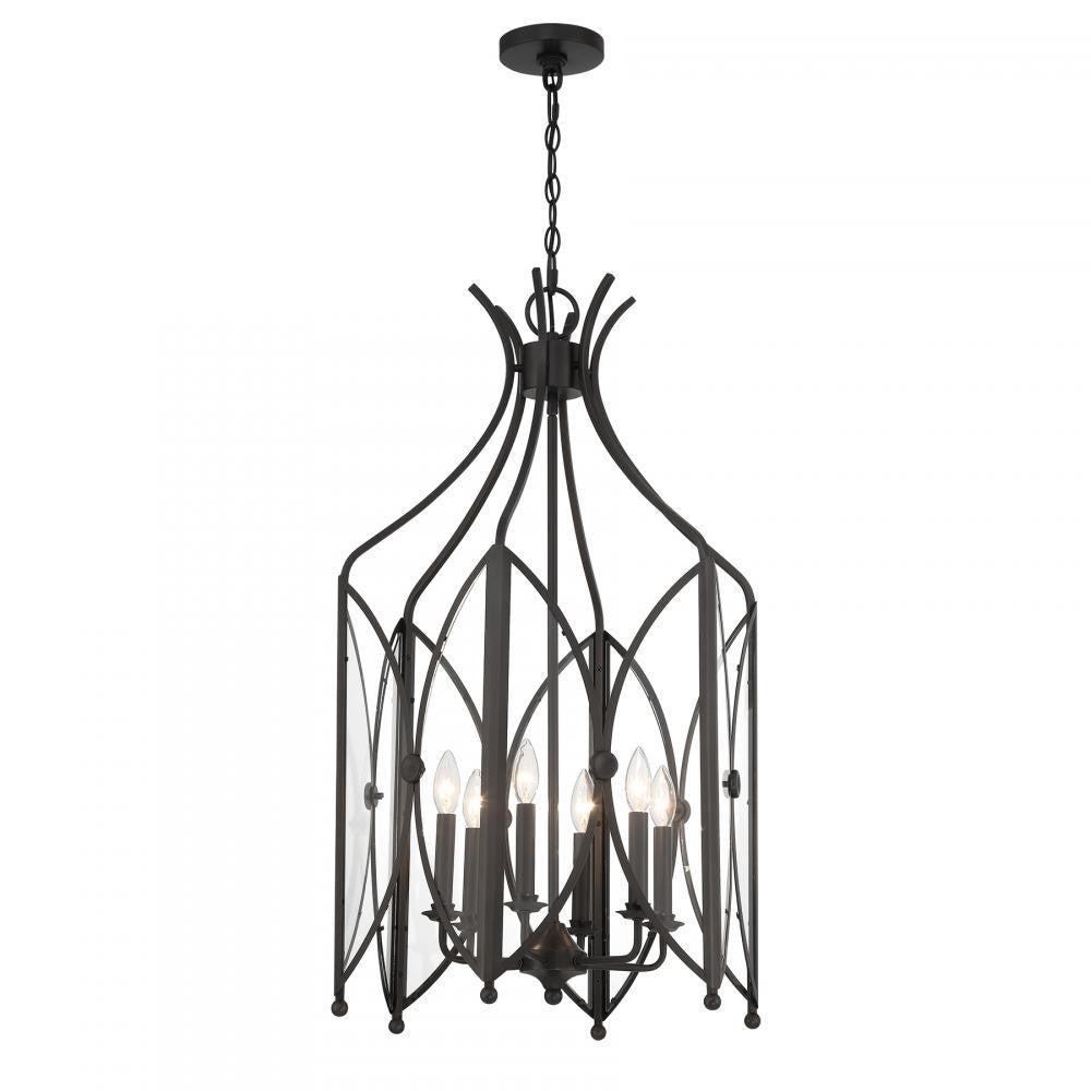 Savoy House Enclave 6-Light Pendant in Black Tourmaline, Savoy House 3-6802-6-188 ALXJV