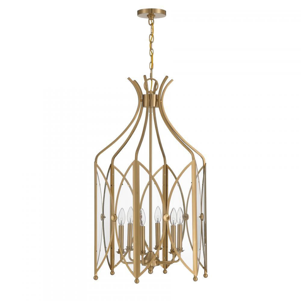 Savoy House Enclave 6-Light Pendant Noble Brass
