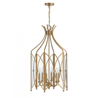 Savoy House Enclave 6-Light Pendant Noble Brass