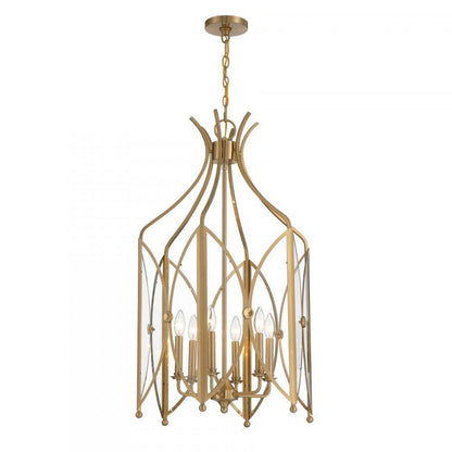 Savoy House Enclave 6-Light Pendant in Noble Brass, Savoy House 3-6802-6-127 ALXJU