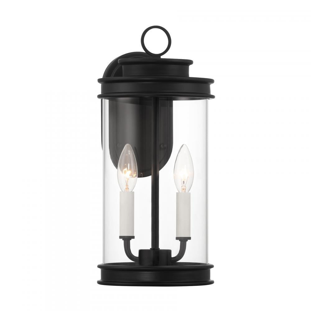Savoy House Englewood 2-Light Outdoor Wall Lantern Matte Black