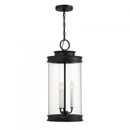 Savoy House Englewood 3-Light Outdoor Hanging Lantern Matte Black