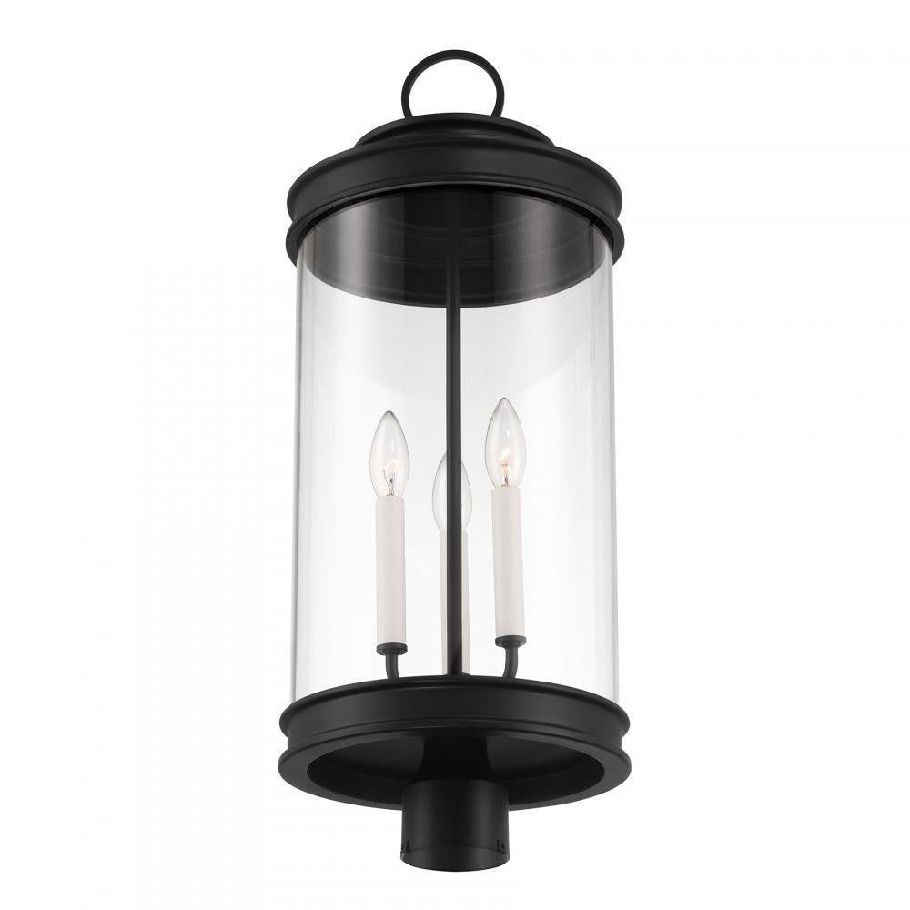 Savoy House Englewood 3-Light Outdoor Post Lantern Matte Black