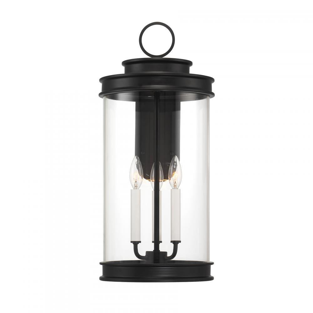 Savoy House Englewood 3-Light Outdoor Wall Lantern in Matte Black, Savoy House 5-903-BK ALXKQ