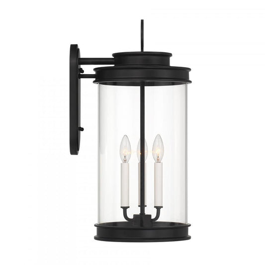 Savoy House Englewood 3-Light Outdoor Wall Lantern in Matte Black, Savoy House 5-903-BK ALXKQ