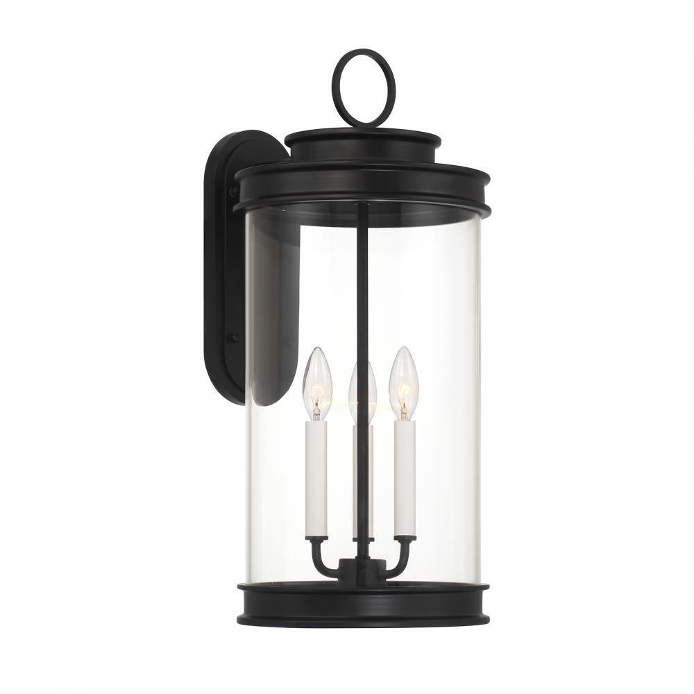 Savoy House Englewood 3-Light Outdoor Wall Lantern in Matte Black, Savoy House 5-903-BK ALXKQ