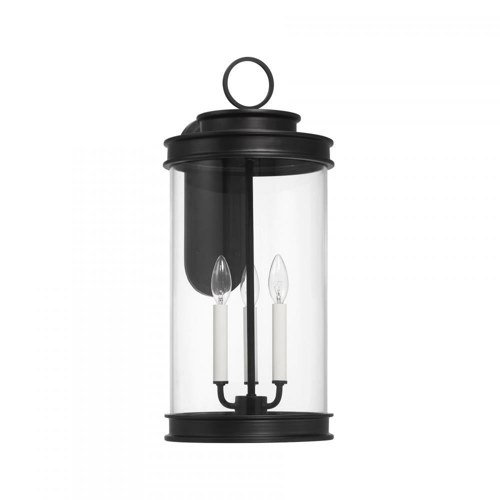 Savoy House Englewood 3-Light Outdoor Wall Lantern Matte Black