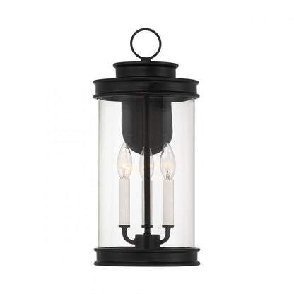 Savoy House Englewood 3-Light Outdoor Wall Lantern Matte Black