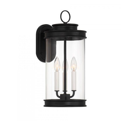 Savoy House Englewood 3-Light Outdoor Wall Lantern in Matte Black, Savoy House 5-905-BK ALXKT