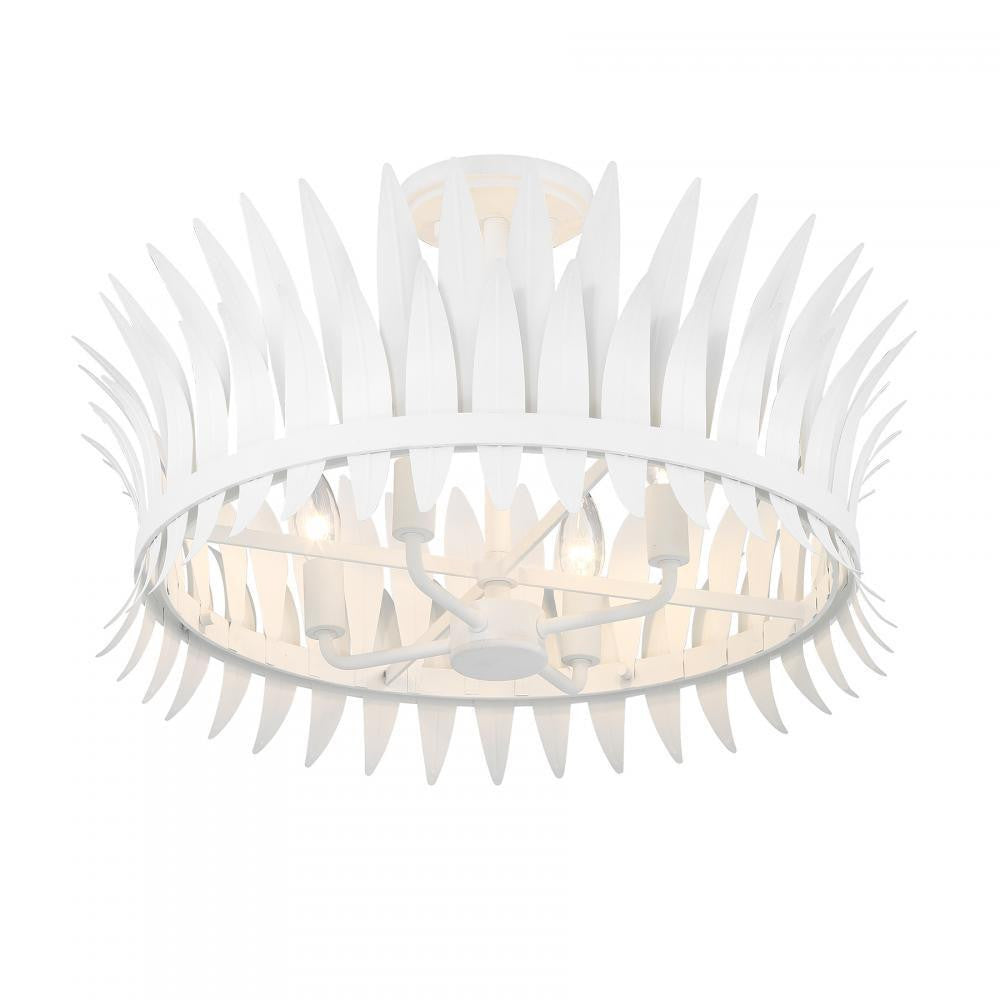 Savoy House Ensley 4-Light Ceiling Light in Bisque White, Savoy House 6-7900-4-83 ALXKZ