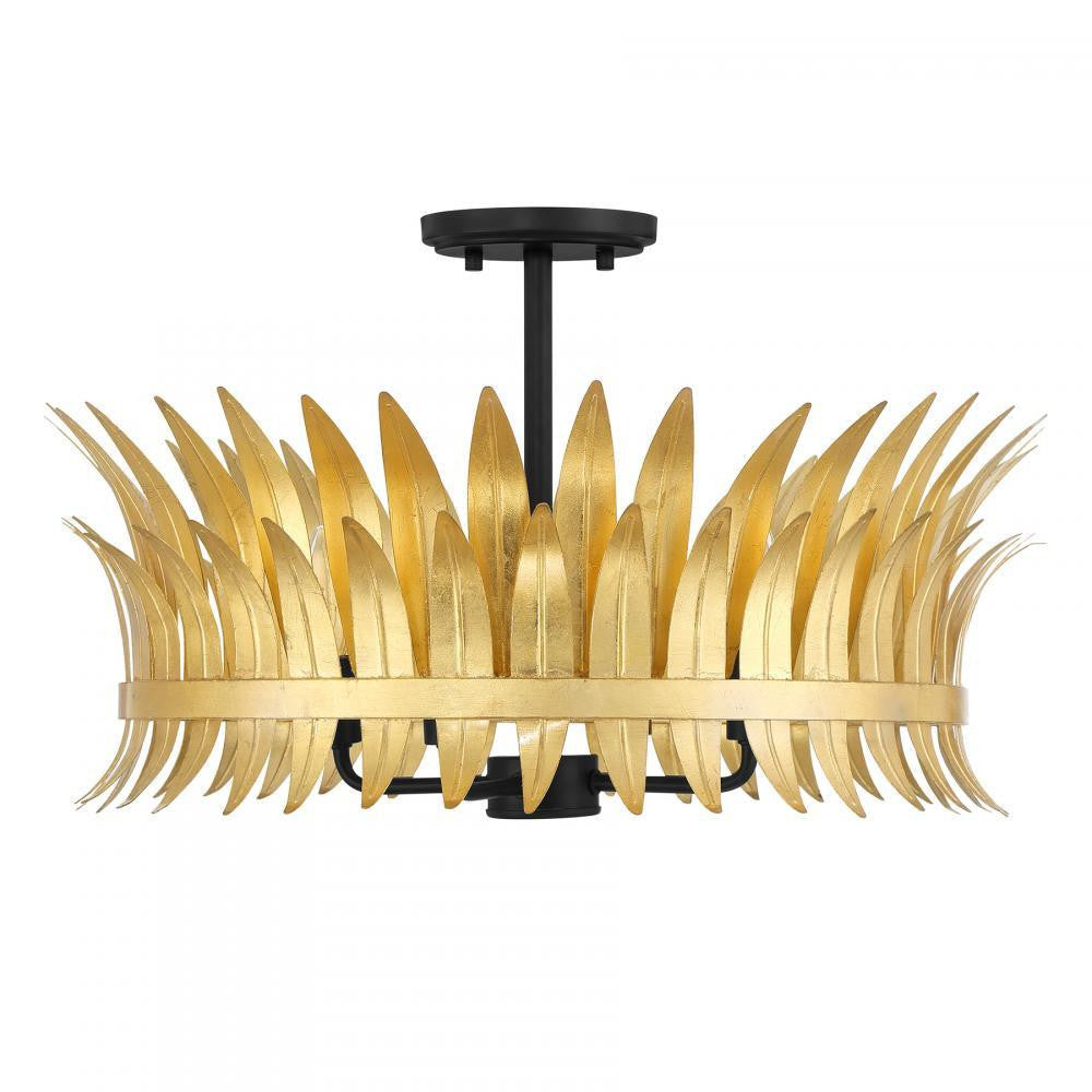 Savoy House Ensley 4-Light Ceiling Light in True Gold, Savoy House 6-7900-4-261 ALXKY
