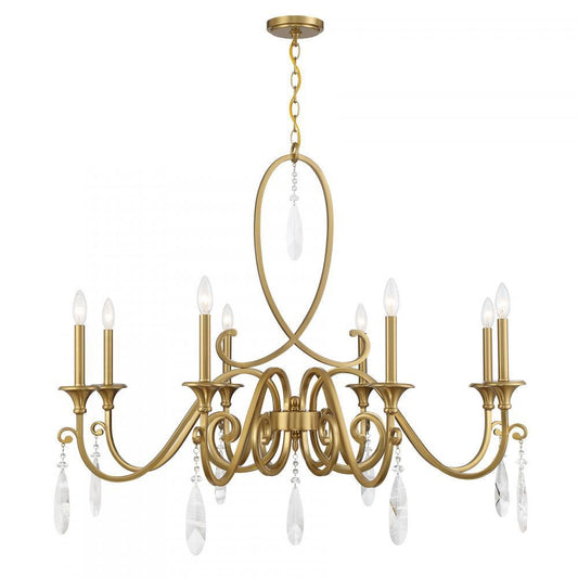 Savoy House Fairchild 8-Light Chandelier Warm Brass