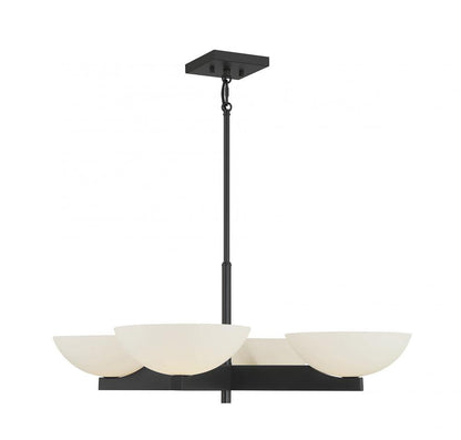 Savoy House Fallon 4-Light Chandelier Matte Black