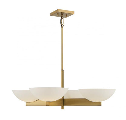 Savoy House Fallon 4-Light Chandelier Warm Brass