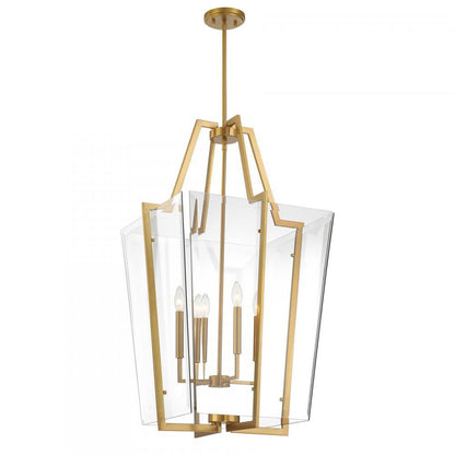 Savoy House Farell 4 Light Pendant Warm Brass