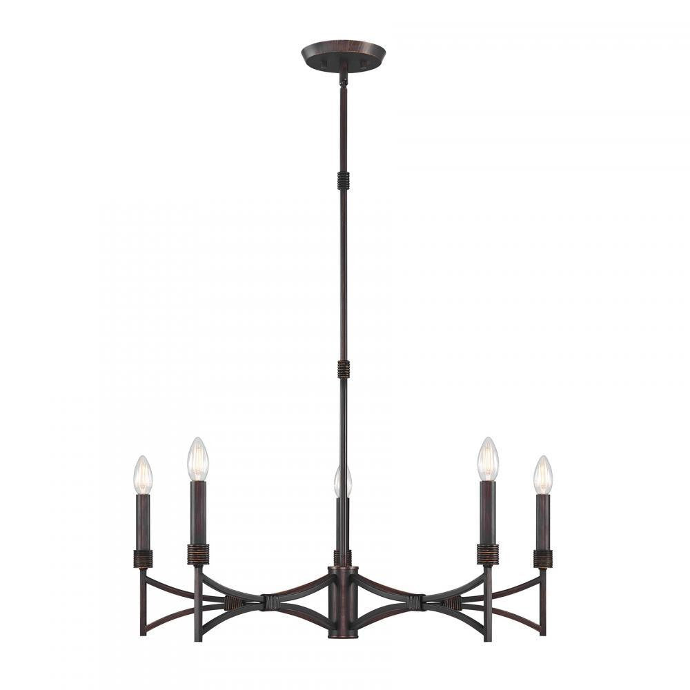 Savoy House Gardner 5-Light Chandelier Champagne Mist