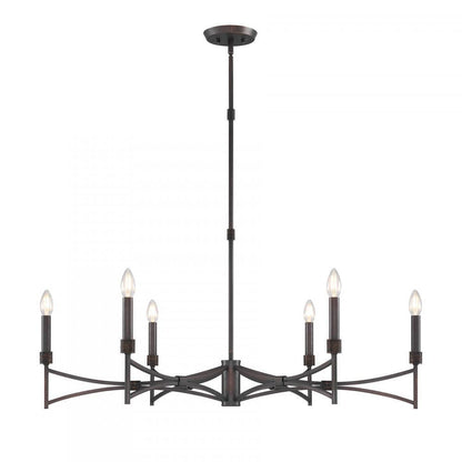 Savoy House Gardner 6-Light Chandelier Champagne Mist