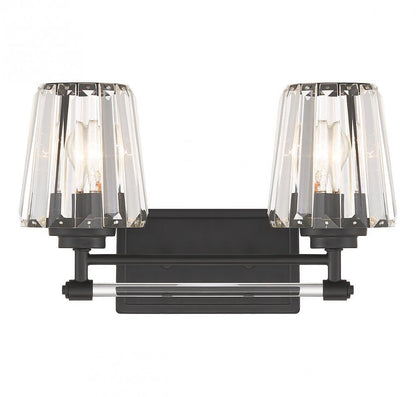 Savoy House Garnet 2-Light Bath Vanity Matte Black
