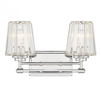 Savoy House Garnet 2-Light Bath Vanity Polished Nickel