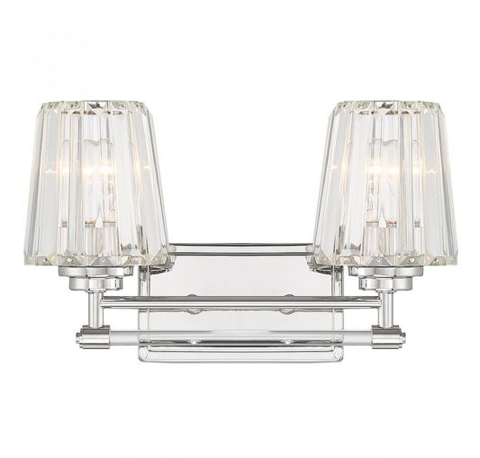 Savoy House Garnet 2-Light Bath Vanity Polished Nickel