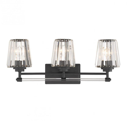 Savoy House Garnet 3-Light Bath Vanity Matte Black