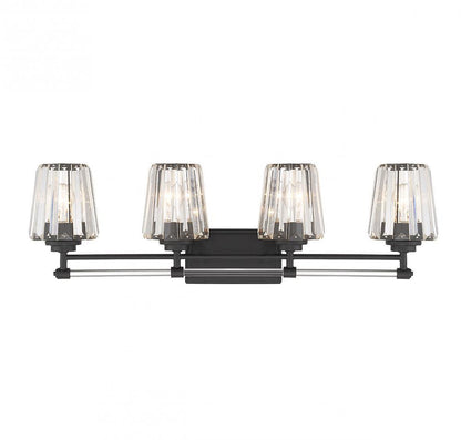 Savoy House Garnet 4-Light Bath Vanity Matte Black