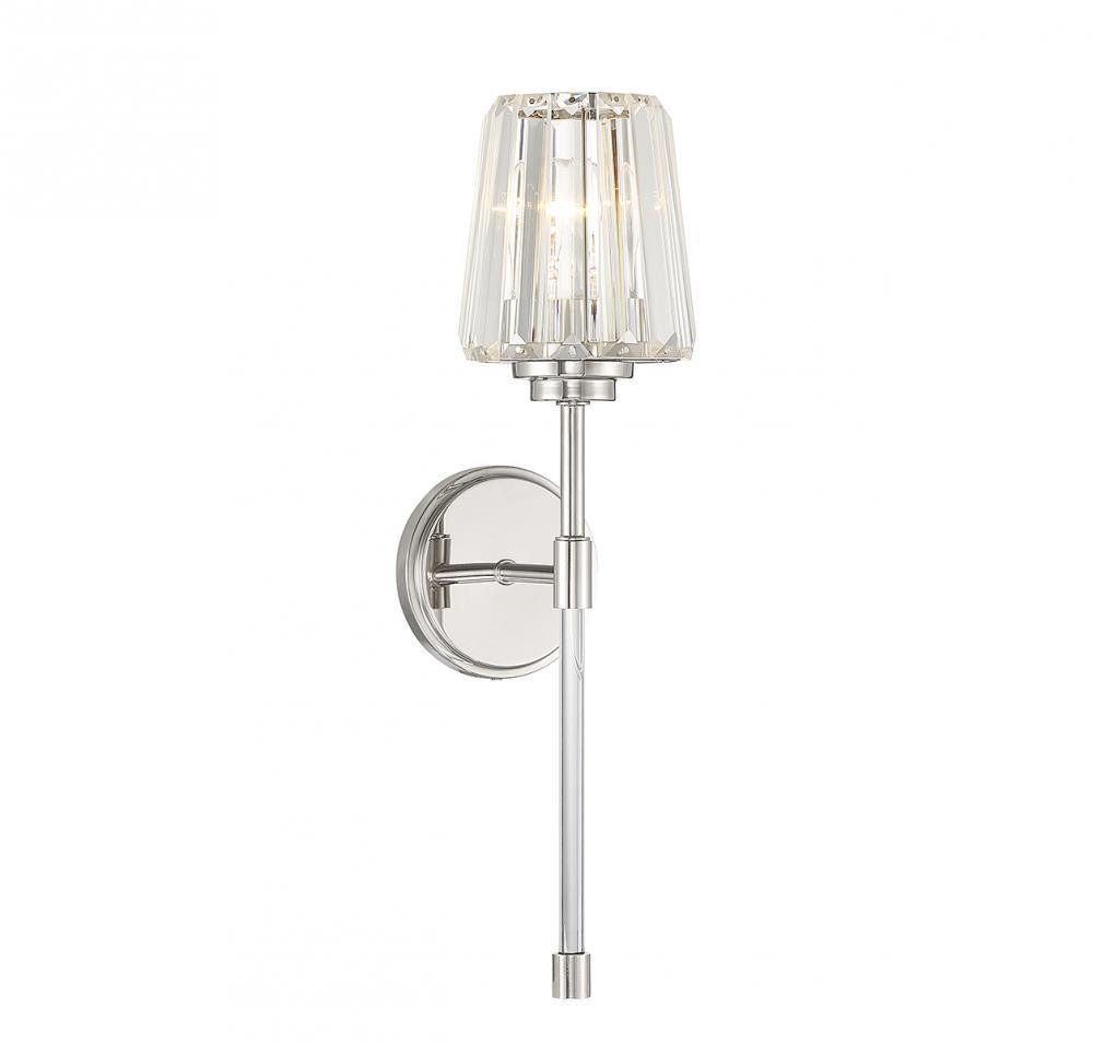 Savoy House Garnet Wall Sconce Polished Nickel