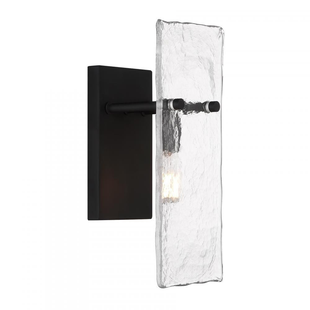 Savoy House Genry 1-Light Wall Sconce in Matte Black, Savoy House 9-8204-1-BK ALYKN