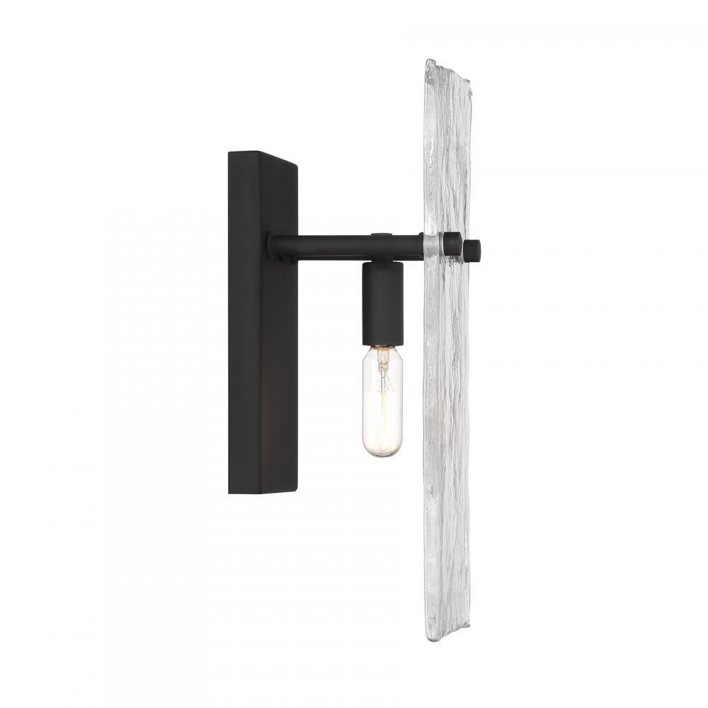 Savoy House Genry 1-Light Wall Sconce in Matte Black, Savoy House 9-8204-1-BK ALYKN
