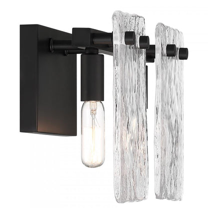 Savoy House Genry 2-Light Bathroom Vanity Light in Matte Black, Savoy House 8-8204-2-BK ALYJ7