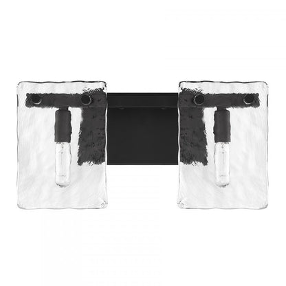Savoy House Genry 2-Light Bathroom Vanity Light in Matte Black, Savoy House 8-8204-2-BK ALYJ7