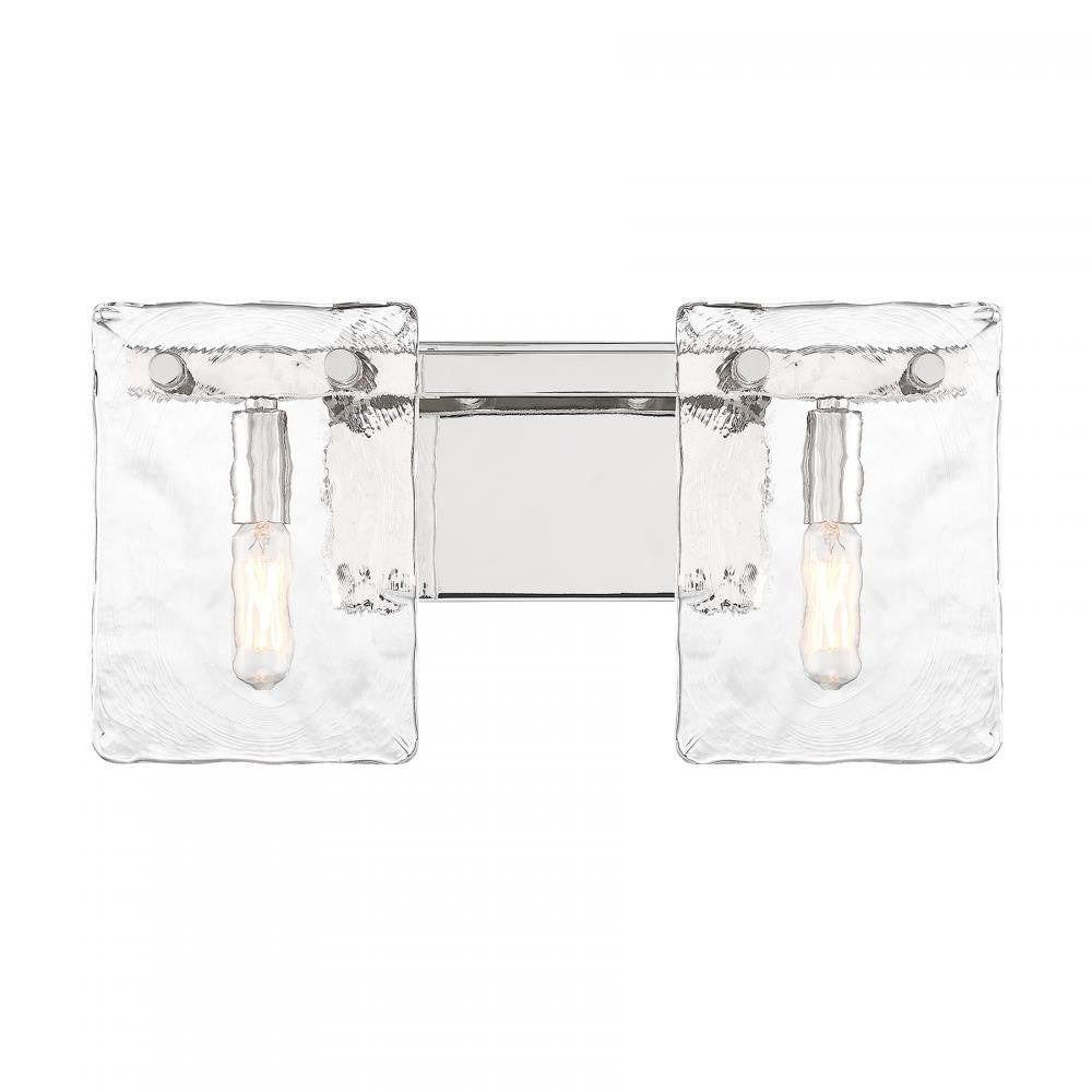Savoy House Genry 2-Light Bathroom Vanity Light Polished Nickel