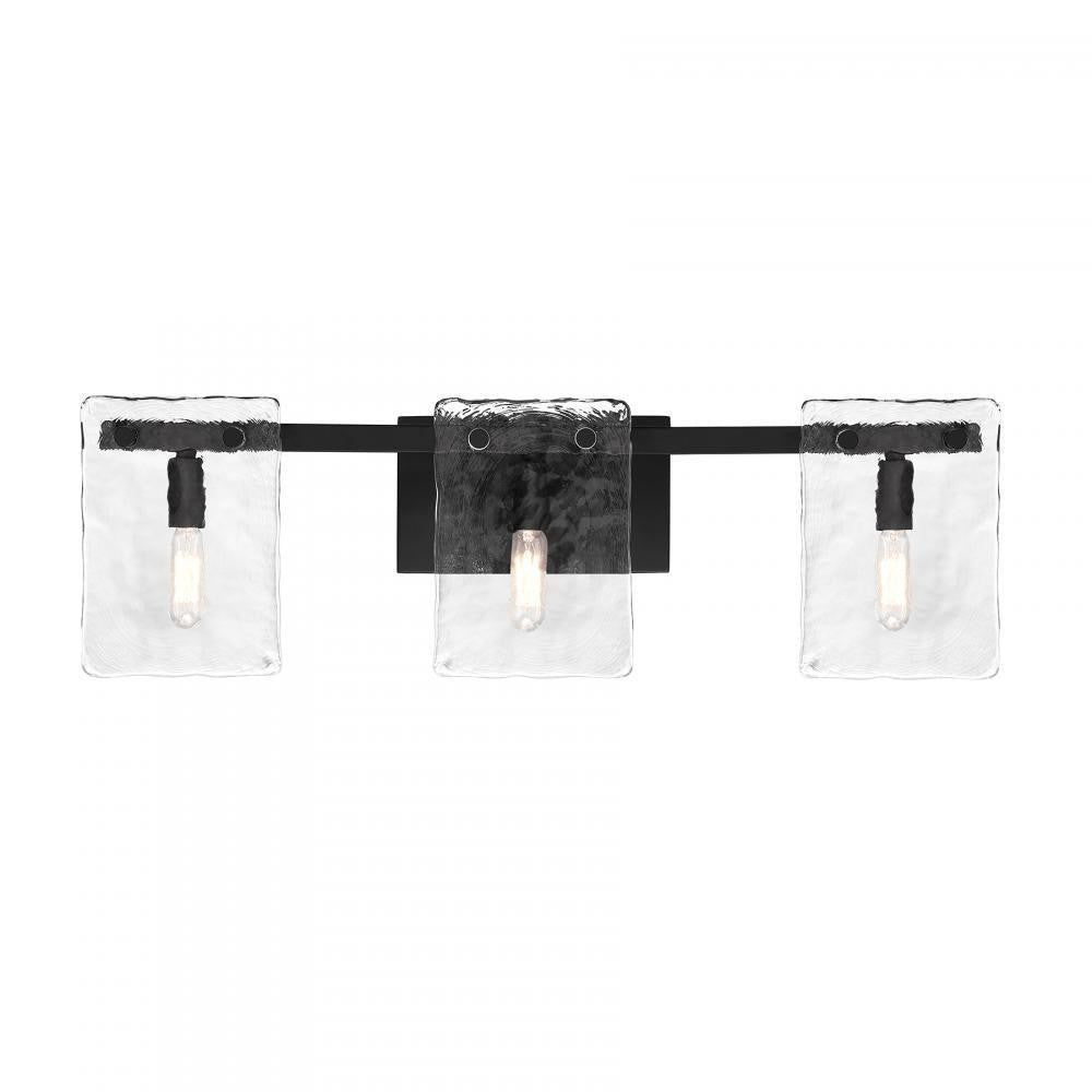 Savoy House Genry 3-Light Bathroom Vanity Light in Matte Black, Savoy House 8-8204-3-BK ALYJA